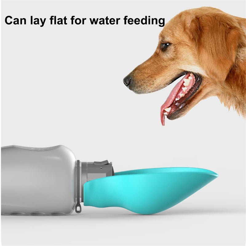 800ml Dogs Water Bottle Portable High Capacity Leakproof Pet Foldable Drinking Bowl Golden Retriever Outdoor Walking Supplies Pet Products - Mijn winkel