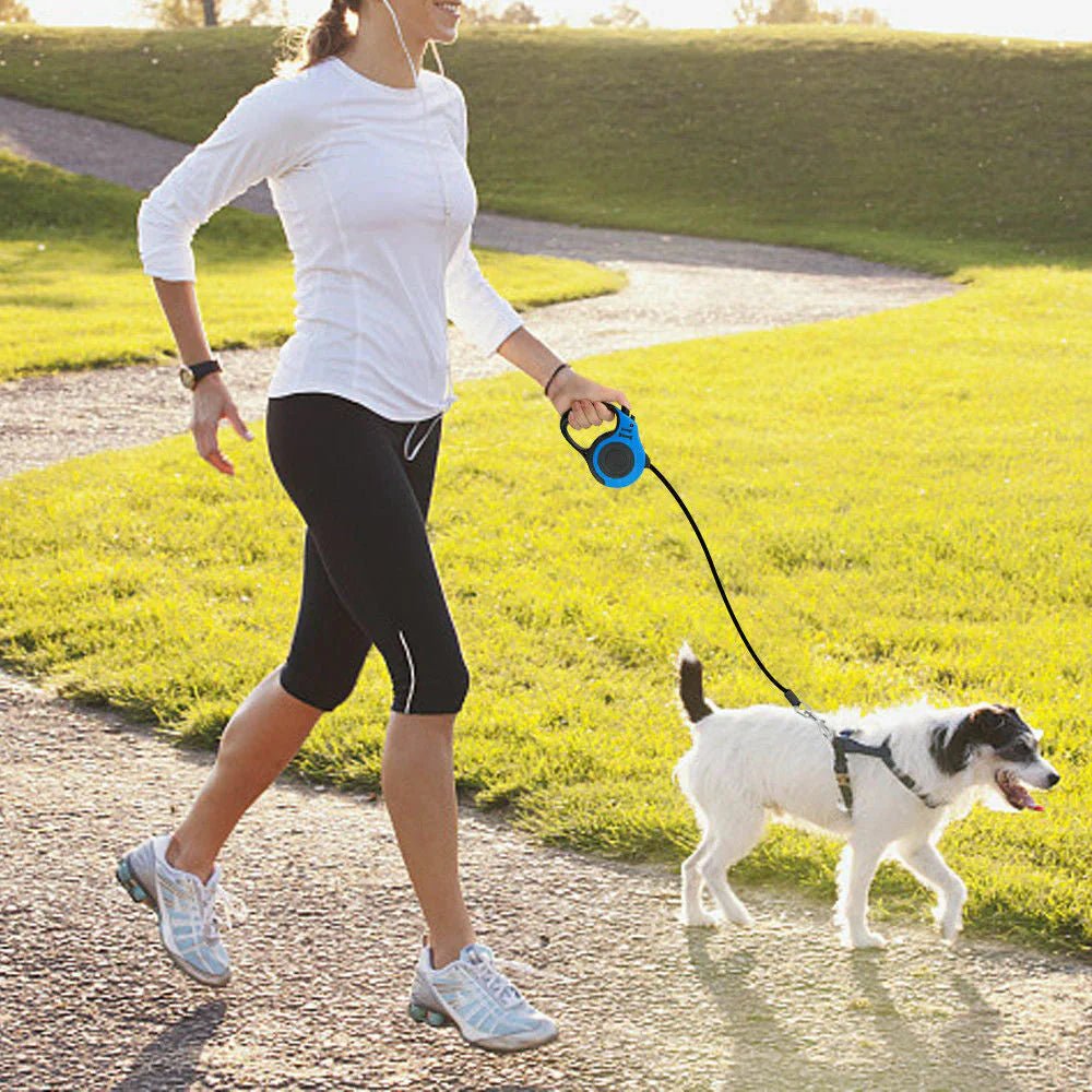 Automatic Retractable Dog Leash - Dual Size Options with Brake & Lock Safety System - Mijn winkel