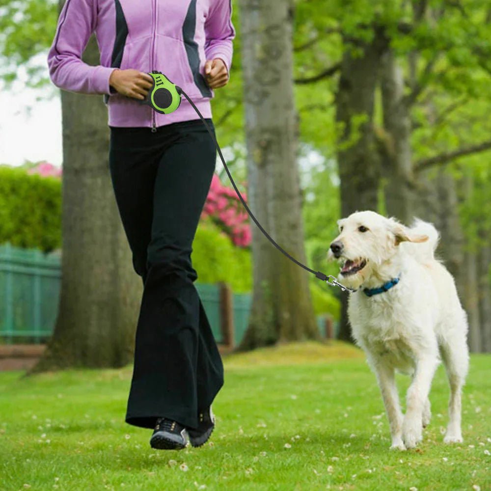 Automatic Retractable Dog Leash - Dual Size Options with Brake & Lock Safety System - Mijn winkel
