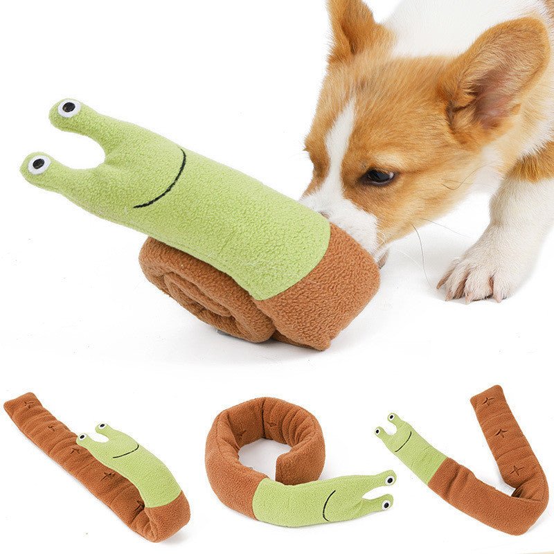 Fleece Interactive Dog Puzzle Snails Toys Cute Dog Supplies for Small Dogs Summer Pets Accessories - Mijn winkel