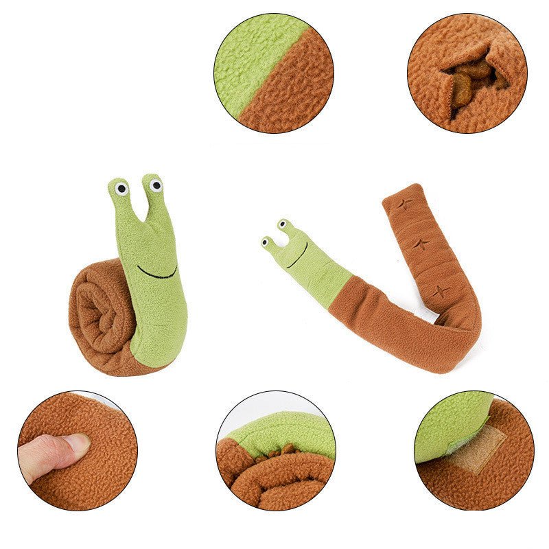 Fleece Interactive Dog Puzzle Snails Toys Cute Dog Supplies for Small Dogs Summer Pets Accessories - Mijn winkel