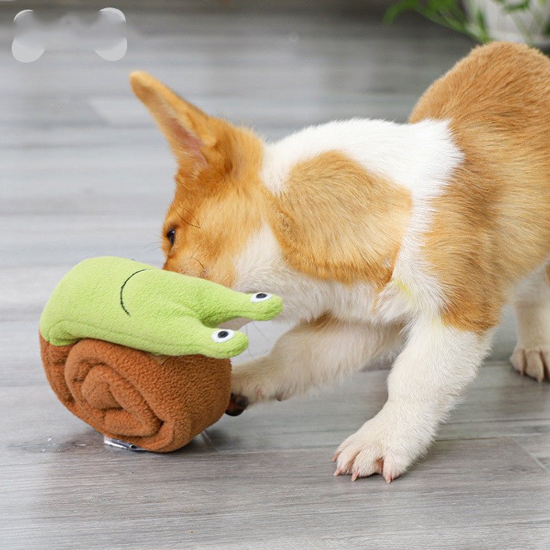 Fleece Interactive Dog Puzzle Snails Toys Cute Dog Supplies for Small Dogs Summer Pets Accessories - Mijn winkel