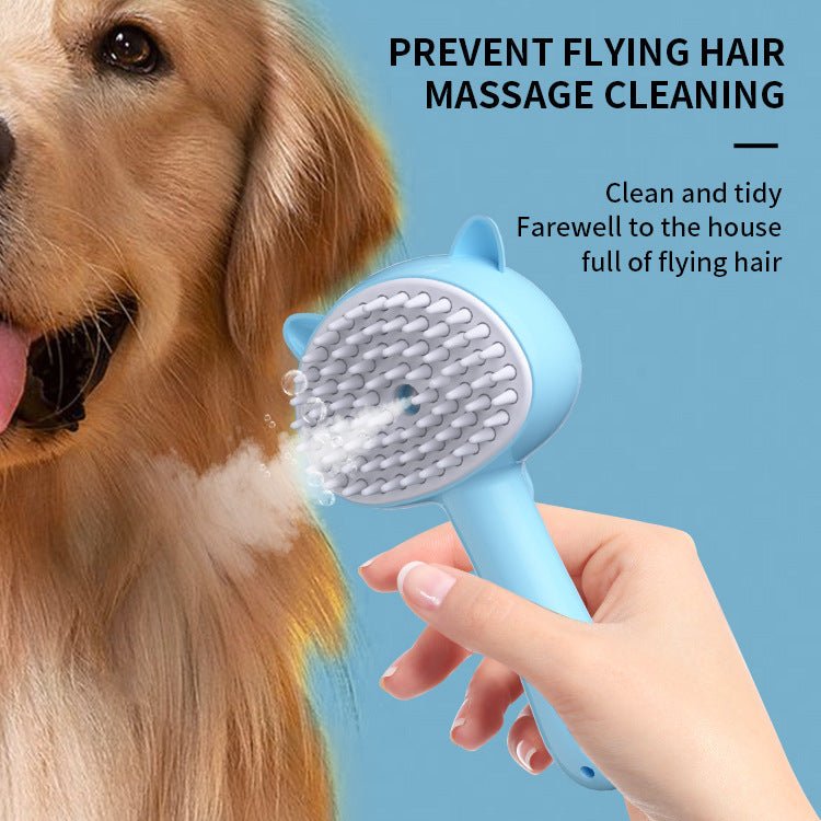 Hair Cleaning Brush With Mist Multifunctional Cat Grooming Brush Rechargeable Self Cleaning Slicker Brush For Pets Dogs & Catsb Pet Products - Mijn winkel