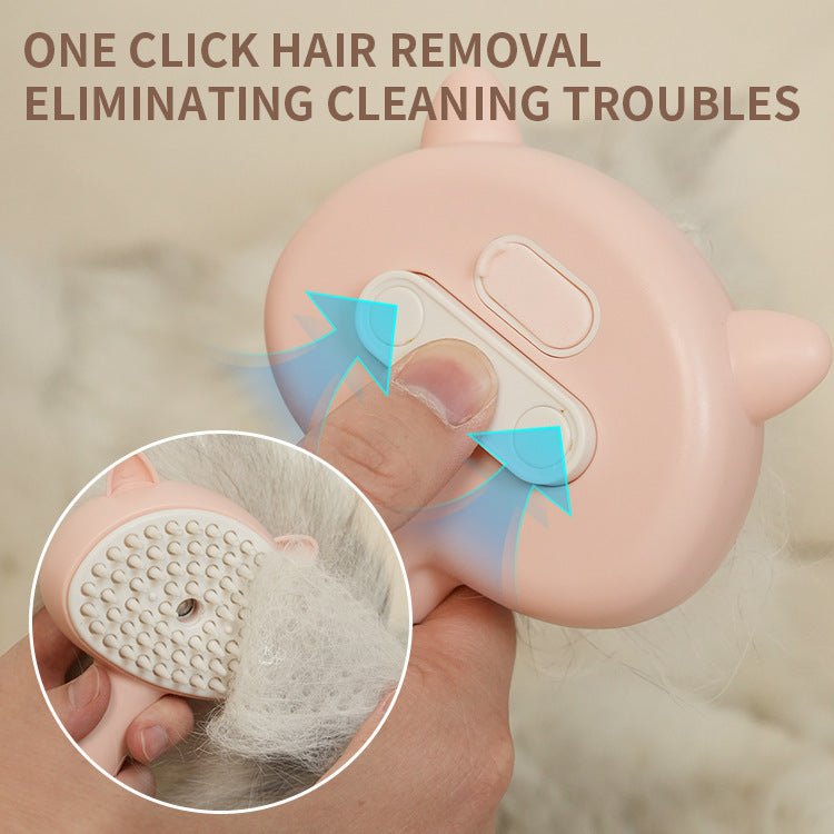 Hair Cleaning Brush With Mist Multifunctional Cat Grooming Brush Rechargeable Self Cleaning Slicker Brush For Pets Dogs & Catsb Pet Products - Mijn winkel