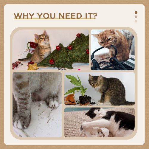 PawHut 3 Level Cat Tree With Sisal Scratching Posts Cat Badminton Toy For Playing Soft Cushions Play Areas - Mijn winkel