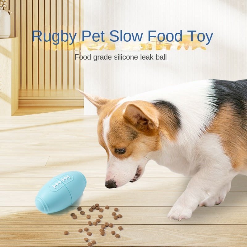 Silicone Toys For Pets Toys To Relieve Boredom For Dogs Bite Resistant Rugby Food Leaks - Mijn winkel