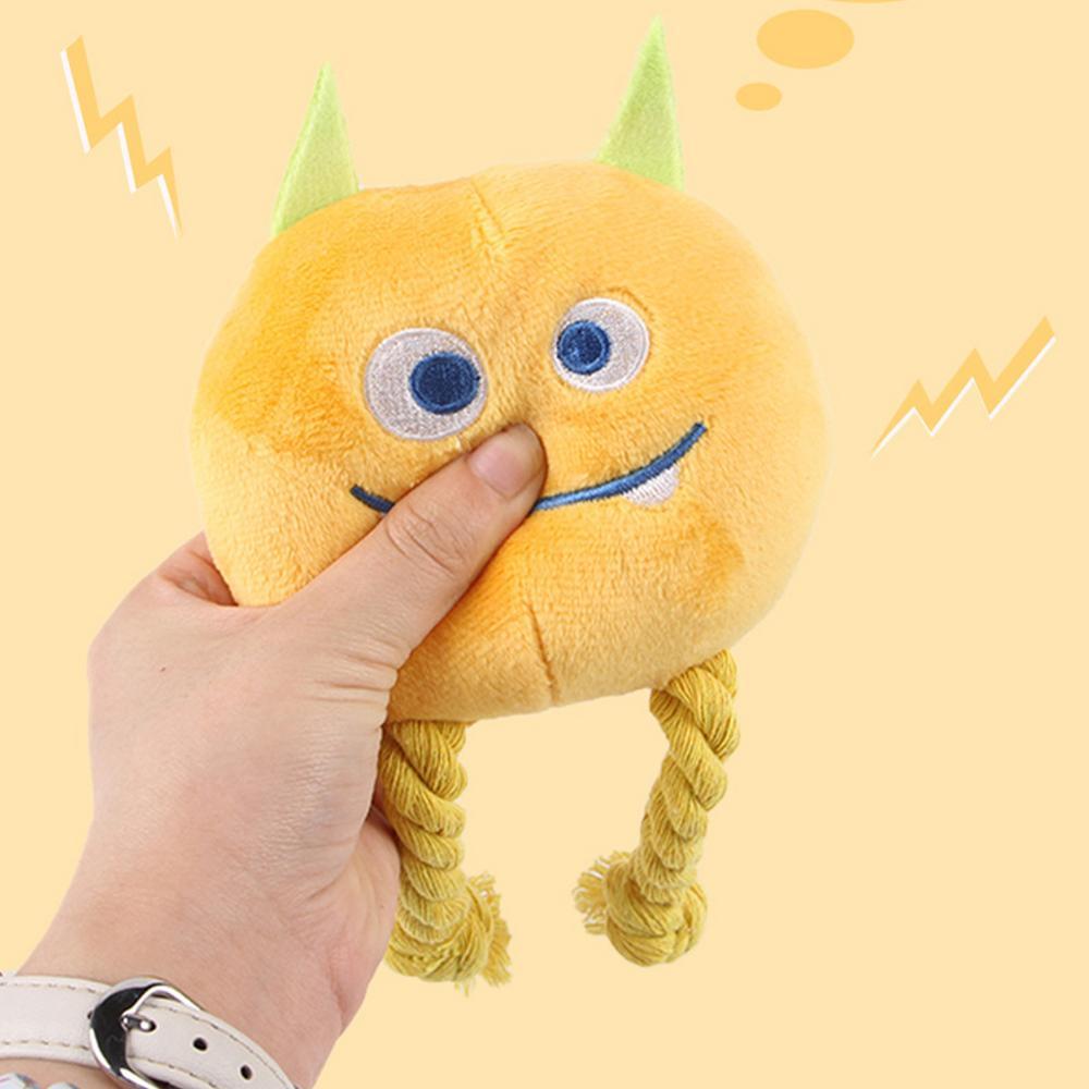 Squeaky Toys For Dogs Strong Knot Design Cartoon Chewable Teething Toys Decorative Multifunctional Relaxing Supplies Dog - Mijn winkel