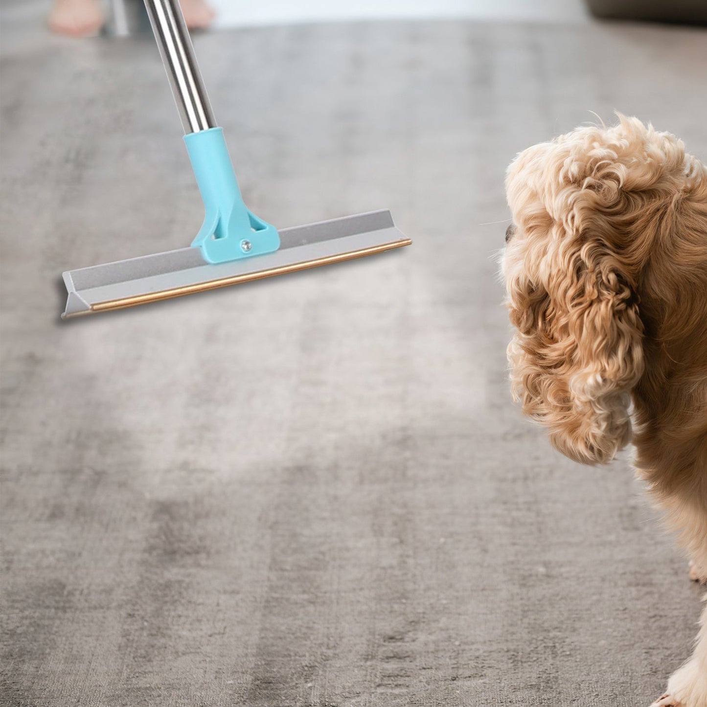 1Pc Pet Hair Removal Rake With 54.33in Adjustable Telescopic Rod Multi - Fabric Dog Cat Hair Scraper Lint Shaver For Carpet Rug Clothes Couch - Mijn winkel