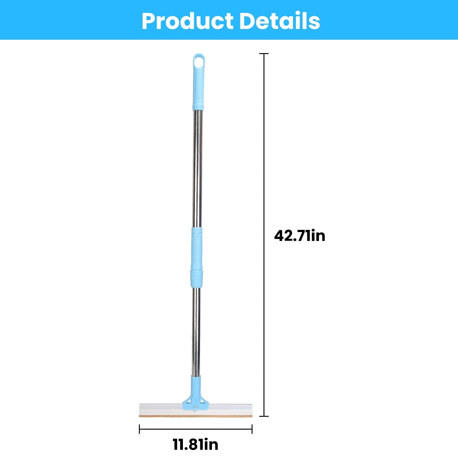 1Pc Pet Hair Removal Rake With 54.33in Adjustable Telescopic Rod Multi - Fabric Dog Cat Hair Scraper Lint Shaver For Carpet Rug Clothes Couch - Mijn winkel