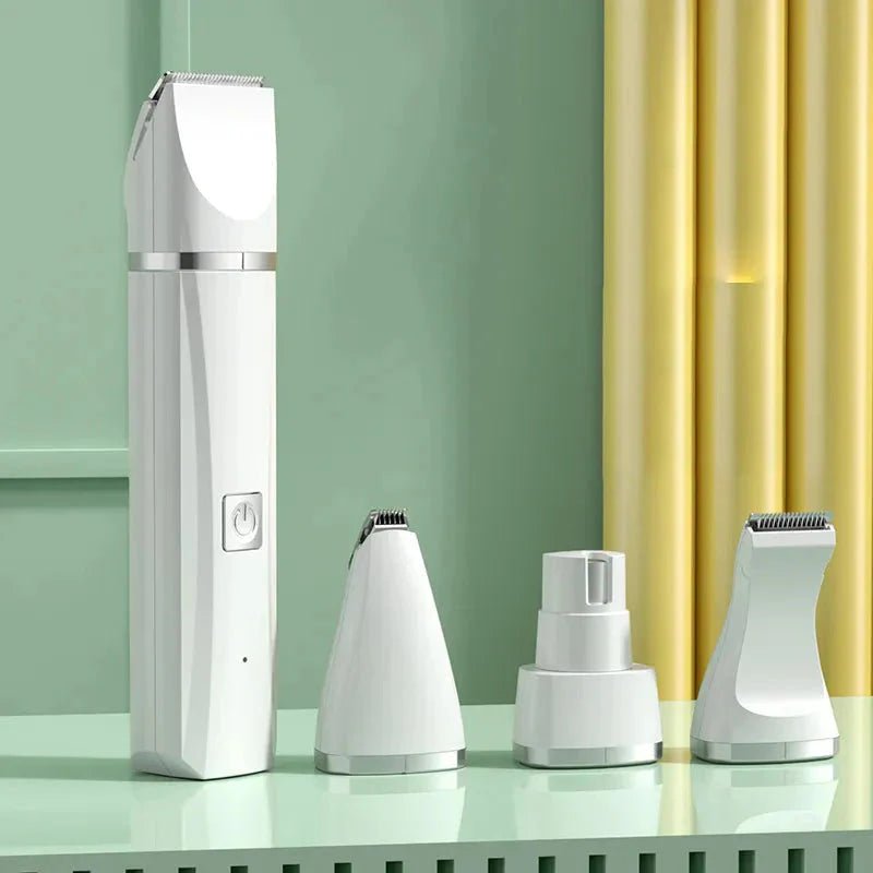 4 in 1 Electric Pet Grooming Kit - Hair Trimmer, Clippers, Nail Grinder for Cats & Dogs - Mijn winkel
