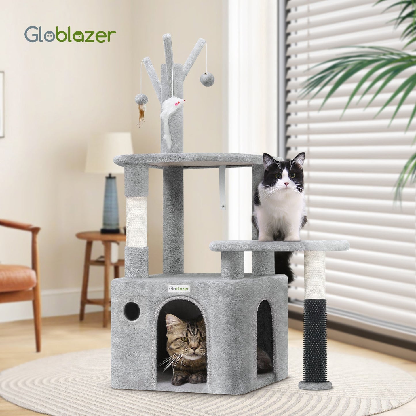 44 Inch Cat Climbing Frame Light Gray - Mijn winkel