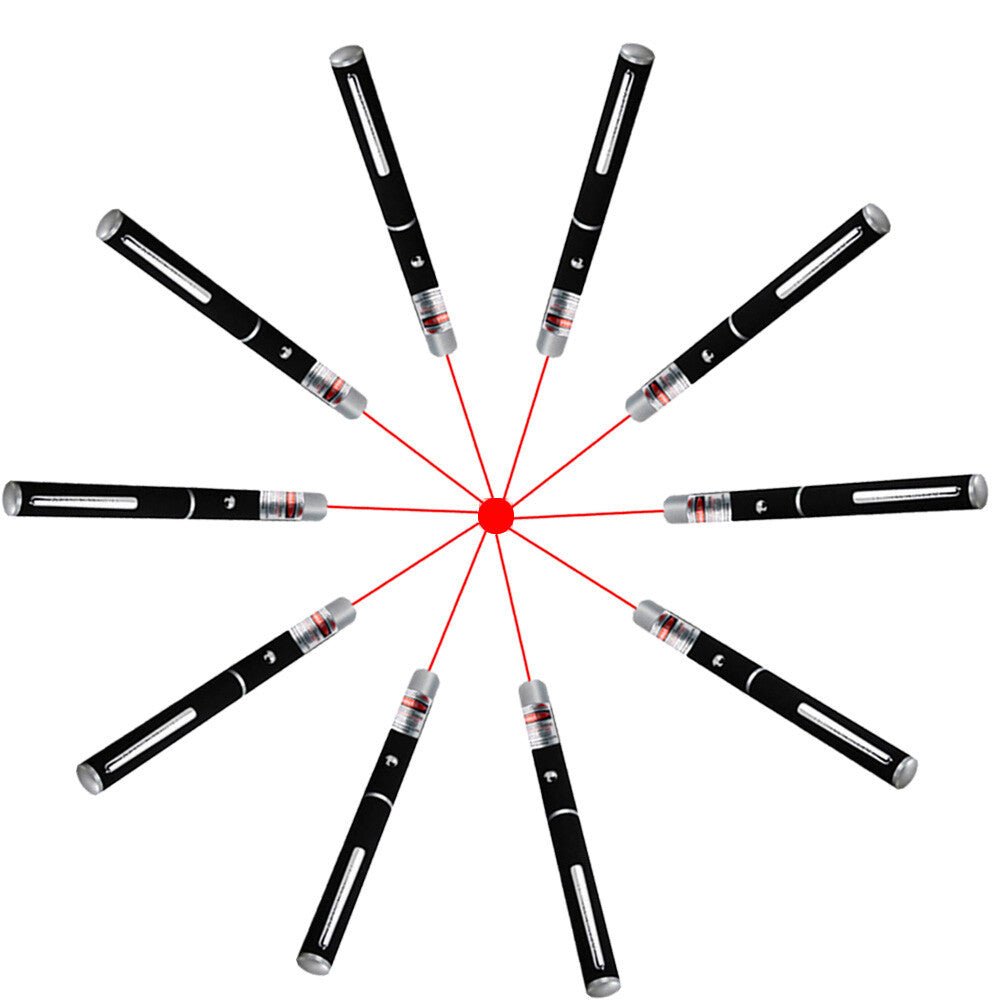 650nm Red Laser Pointer Pen Light Visible Single Beam AAA Lazer Torch 10PCS 9900 Miles Mini Small Teaching Pen Light Pet Toys - Mijn winkel