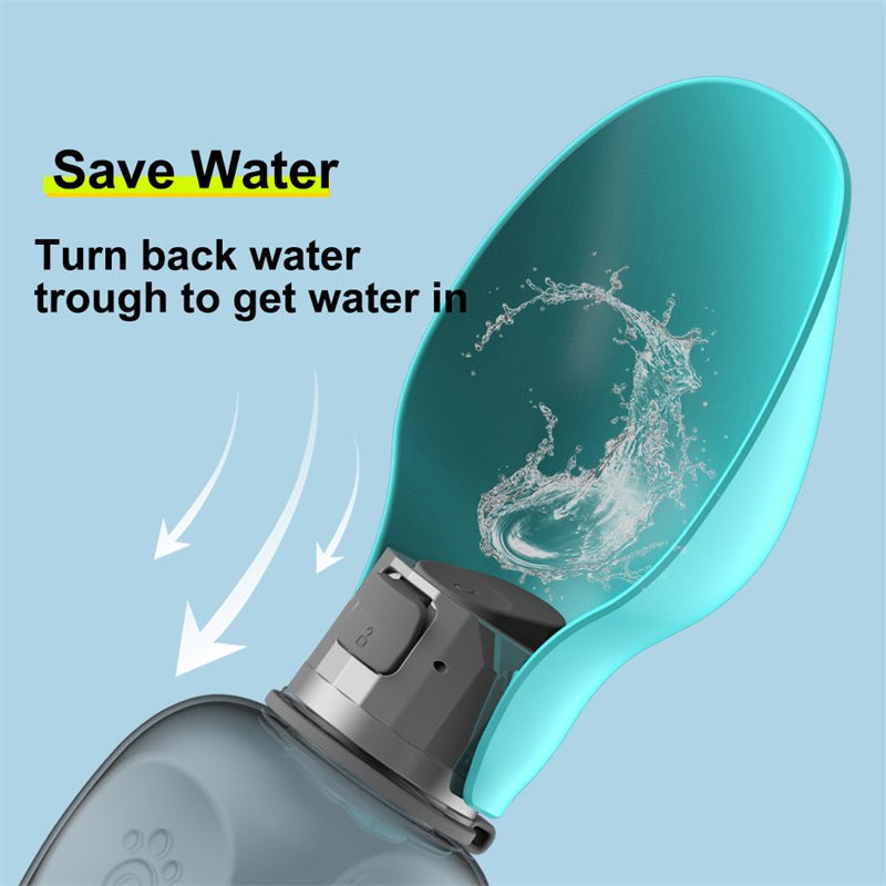 800ml Dogs Water Bottle Portable High Capacity Leakproof Pet Foldable Drinking Bowl Golden Retriever Outdoor Walking Supplies Pet Products - Mijn winkel