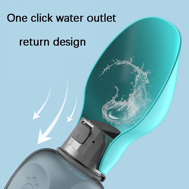 800ml Dogs Water Bottle Portable High Capacity Leakproof Pet Foldable Drinking Bowl Golden Retriever Outdoor Walking Supplies Pet Products - Mijn winkel