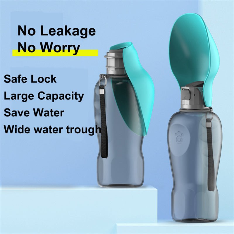 800ml Dogs Water Bottle Portable High Capacity Leakproof Pet Foldable Drinking Bowl Golden Retriever Outdoor Walking Supplies Pet Products - Mijn winkel