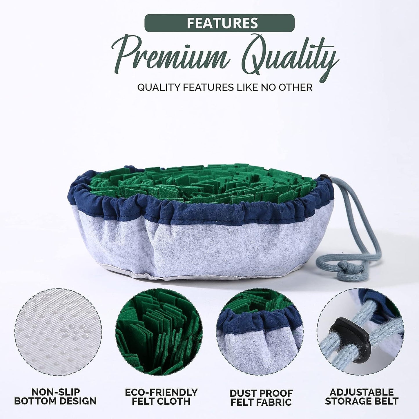 Adjustable Snuffle Mat For Dogs Large Breed Puzzle Toys Small Dog Enrichment Toys For Large Dogs Slow Eating Stress Relief Dog Toy For Feeding Dog Mental Stimulation Toys - Mijn winkel