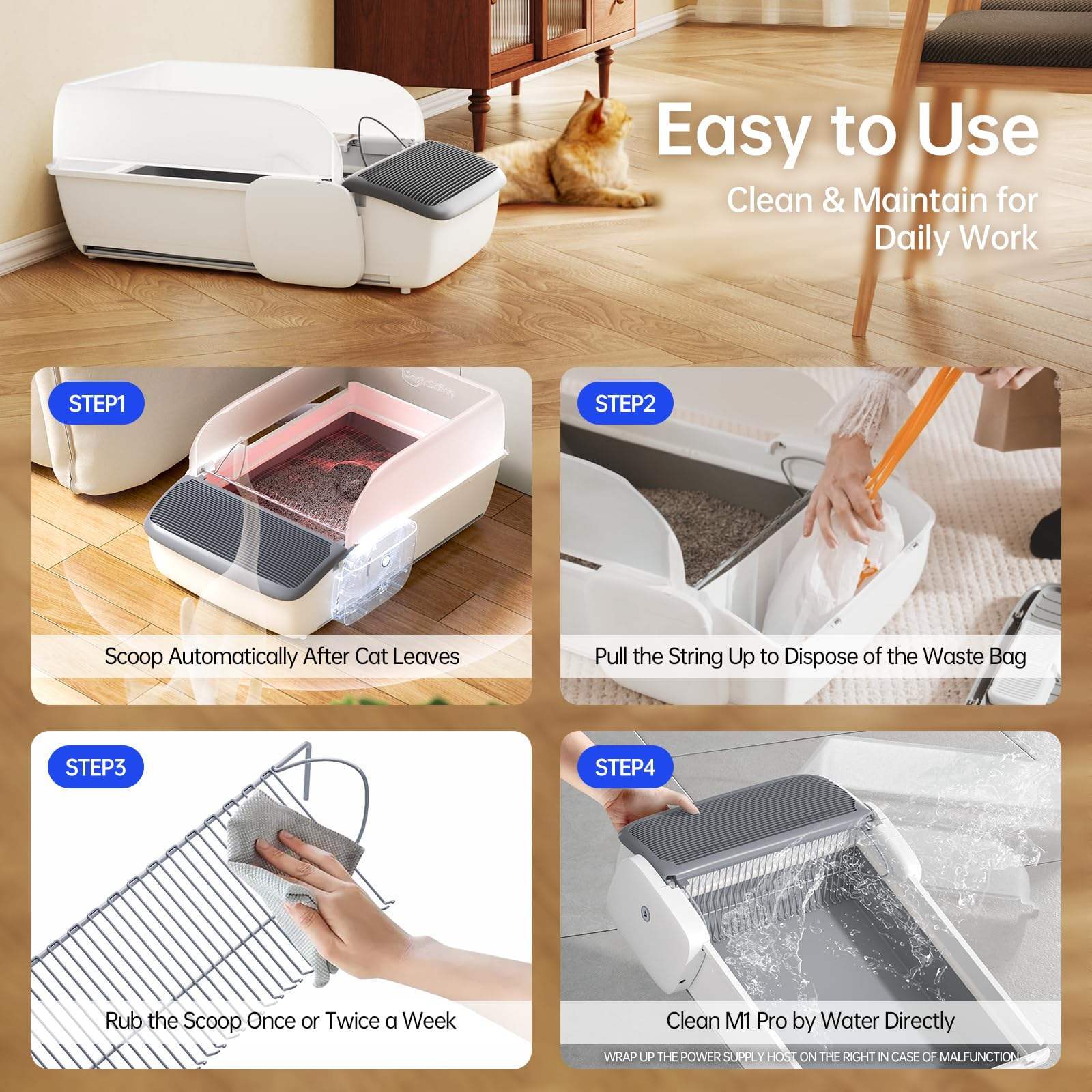 Automatic Cat Litter Box Self - cleaning Open Smart Cat Litter Box Cat Products - Mijn winkel