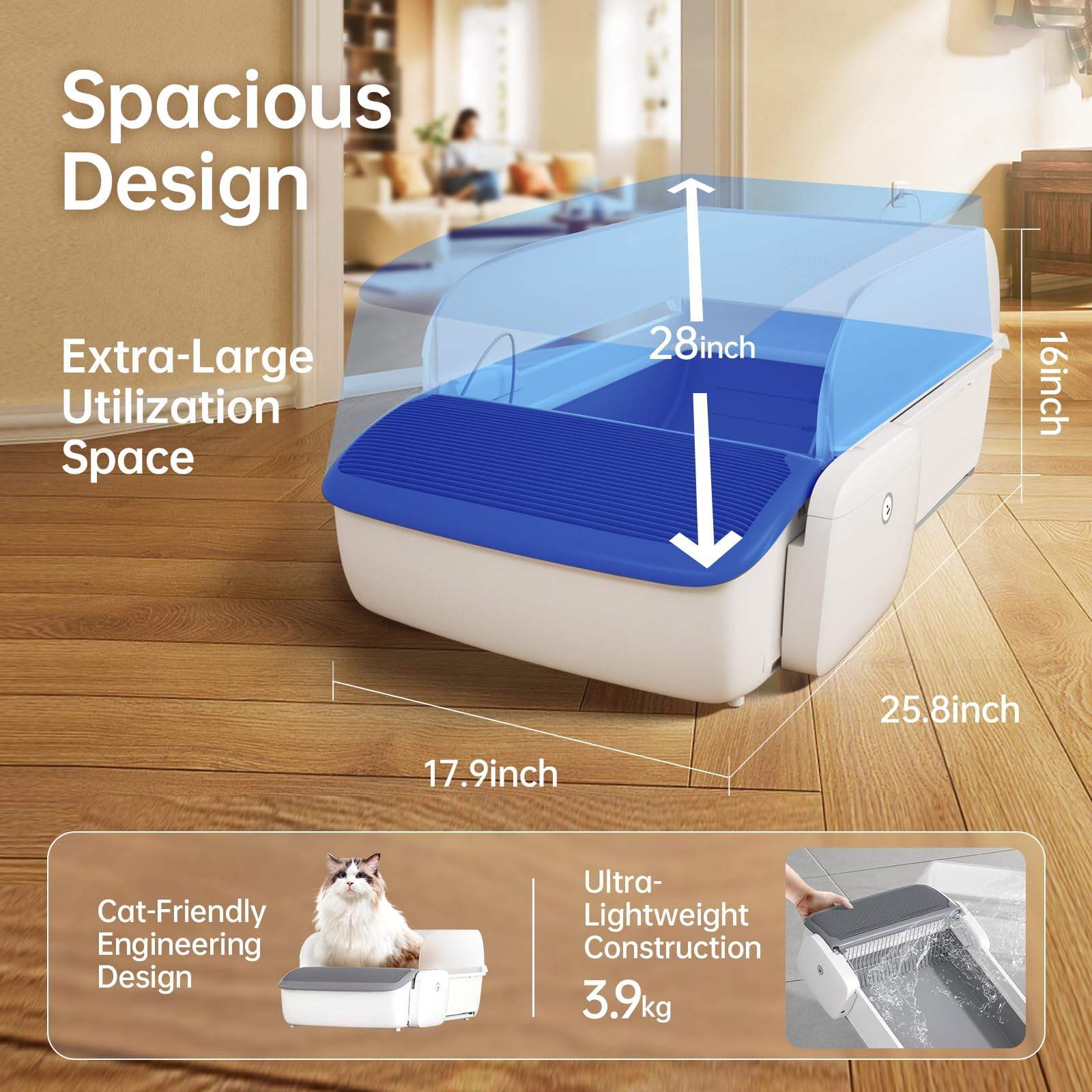 Automatic Cat Litter Box Self - cleaning Open Smart Cat Litter Box Cat Products - Mijn winkel