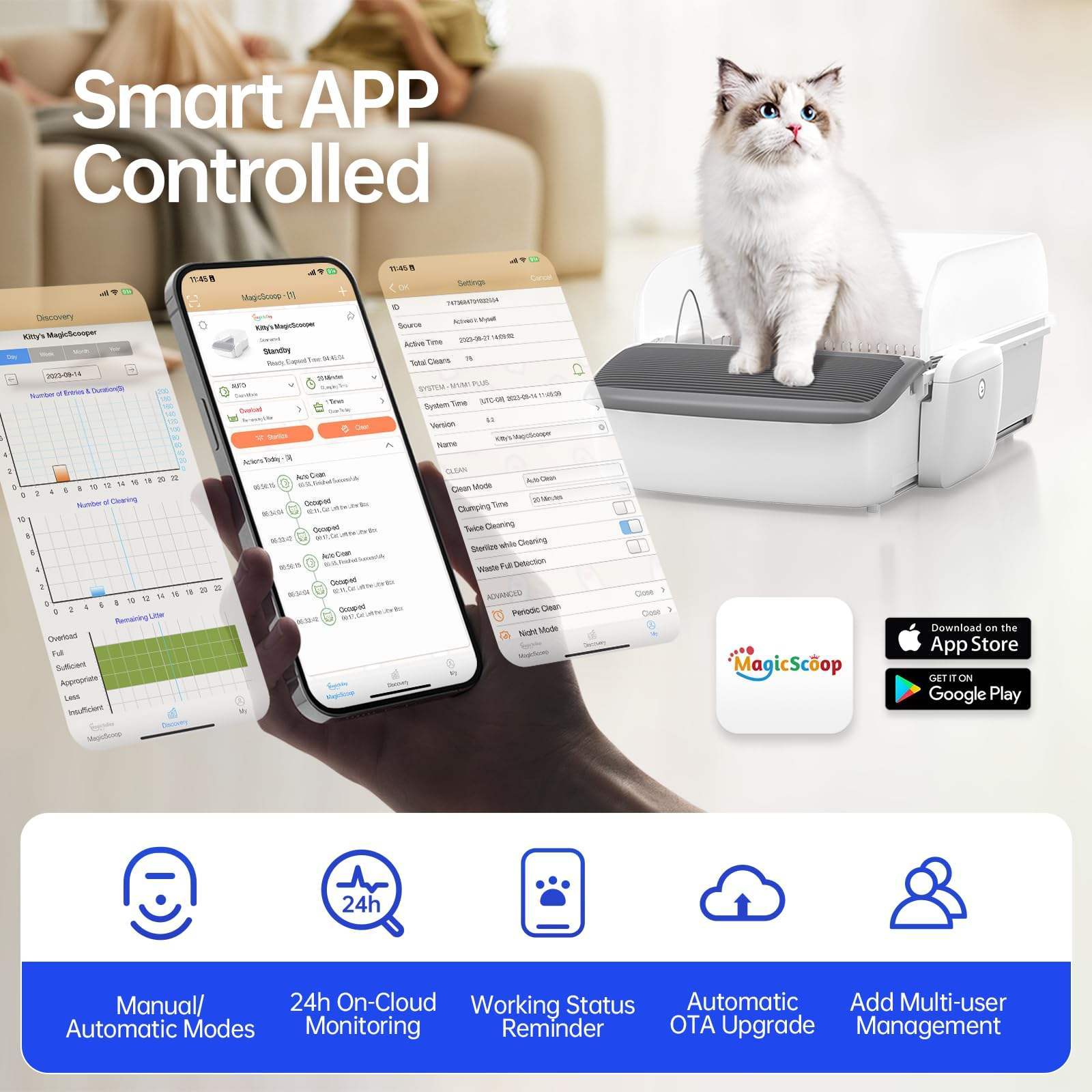 Automatic Cat Litter Box Self - cleaning Open Smart Cat Litter Box Cat Products - Mijn winkel