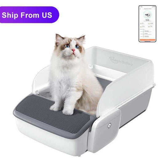 Automatic Cat Litter Box Self - cleaning Open Smart Cat Litter Box Cat Products - Mijn winkel