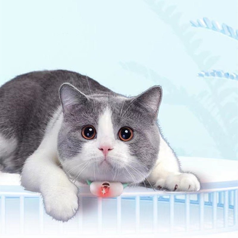 Automatic Cat Toy Smart Laser Teasing Cat Collar Electric USB Charging Kitten Amusing Toys Interactive Training Pet Items - Mijn winkel