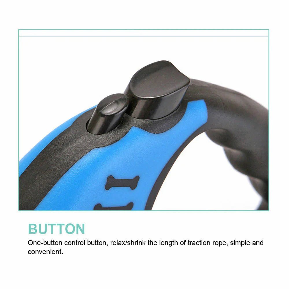 Automatic Retractable Dog Leash - Dual Size Options with Brake & Lock Safety System - Mijn winkel
