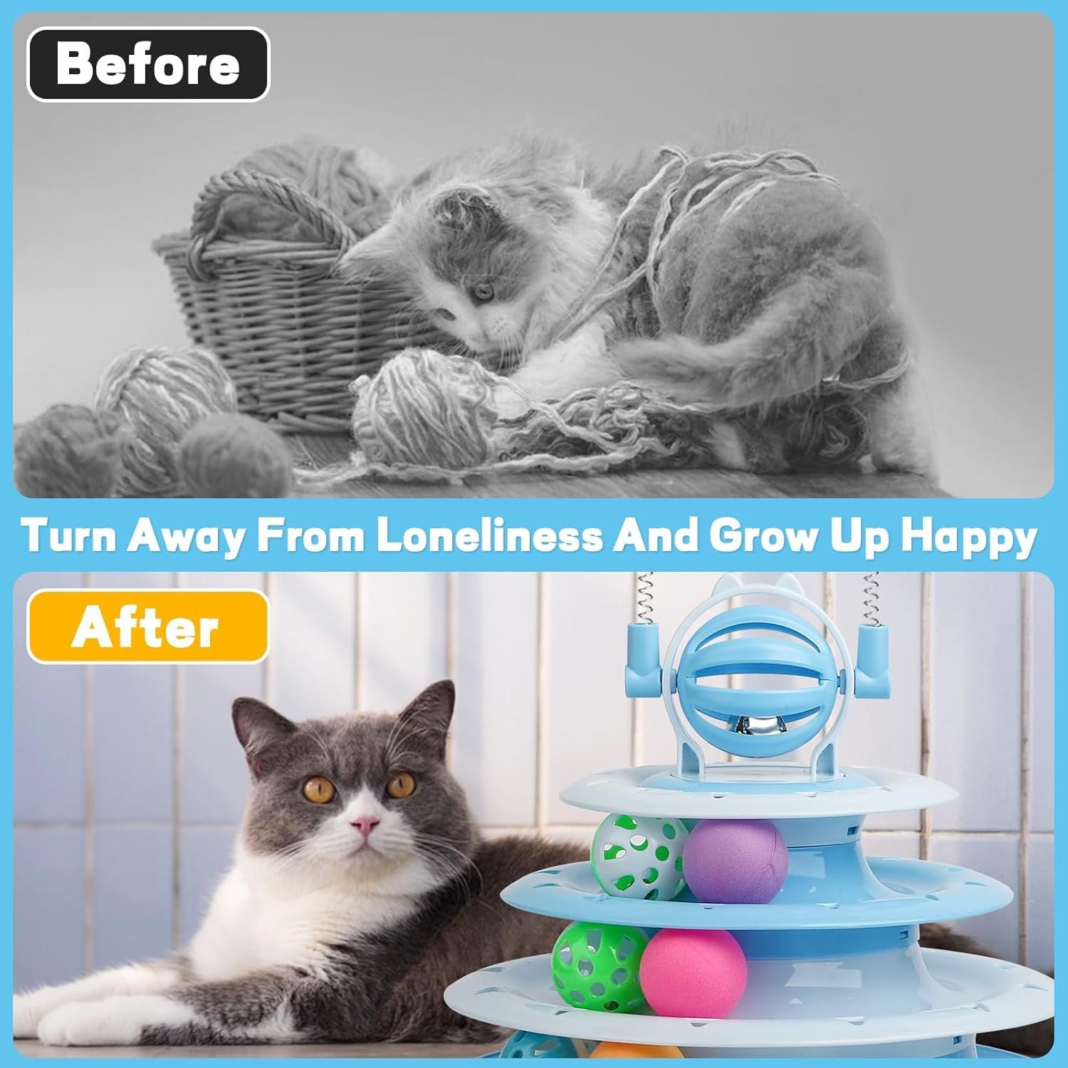 Cat Toys For Indoor Cats Kitten Toys Interactive Cat Toy Cat Puzzle Toy Cat Ball Toy - Mijn winkel