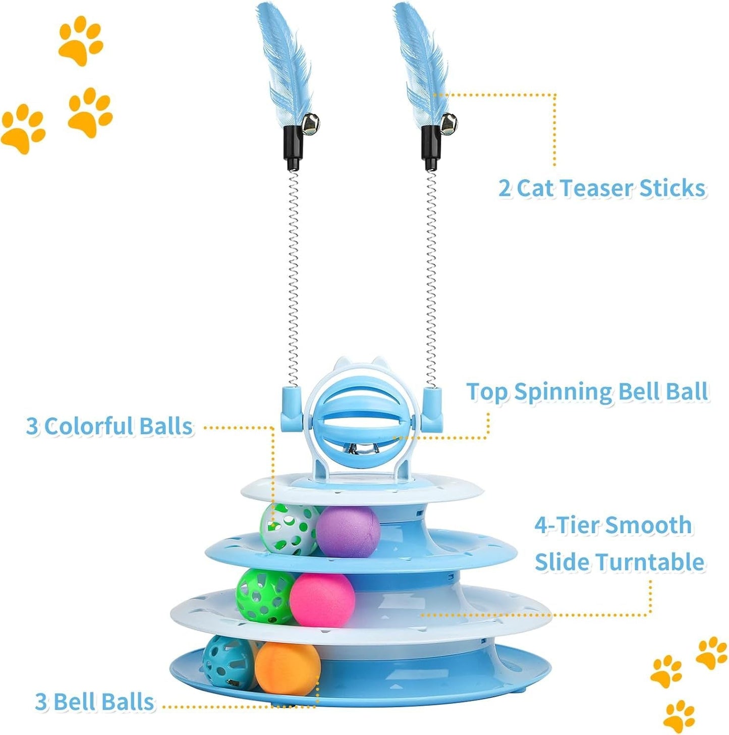 Cat Toys For Indoor Cats Kitten Toys Interactive Cat Toy Cat Puzzle Toy Cat Ball Toy - Mijn winkel