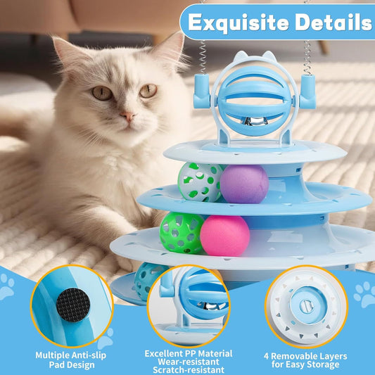 Cat Toys For Indoor Cats Kitten Toys Interactive Cat Toy Cat Puzzle Toy Cat Ball Toy - Mijn winkel