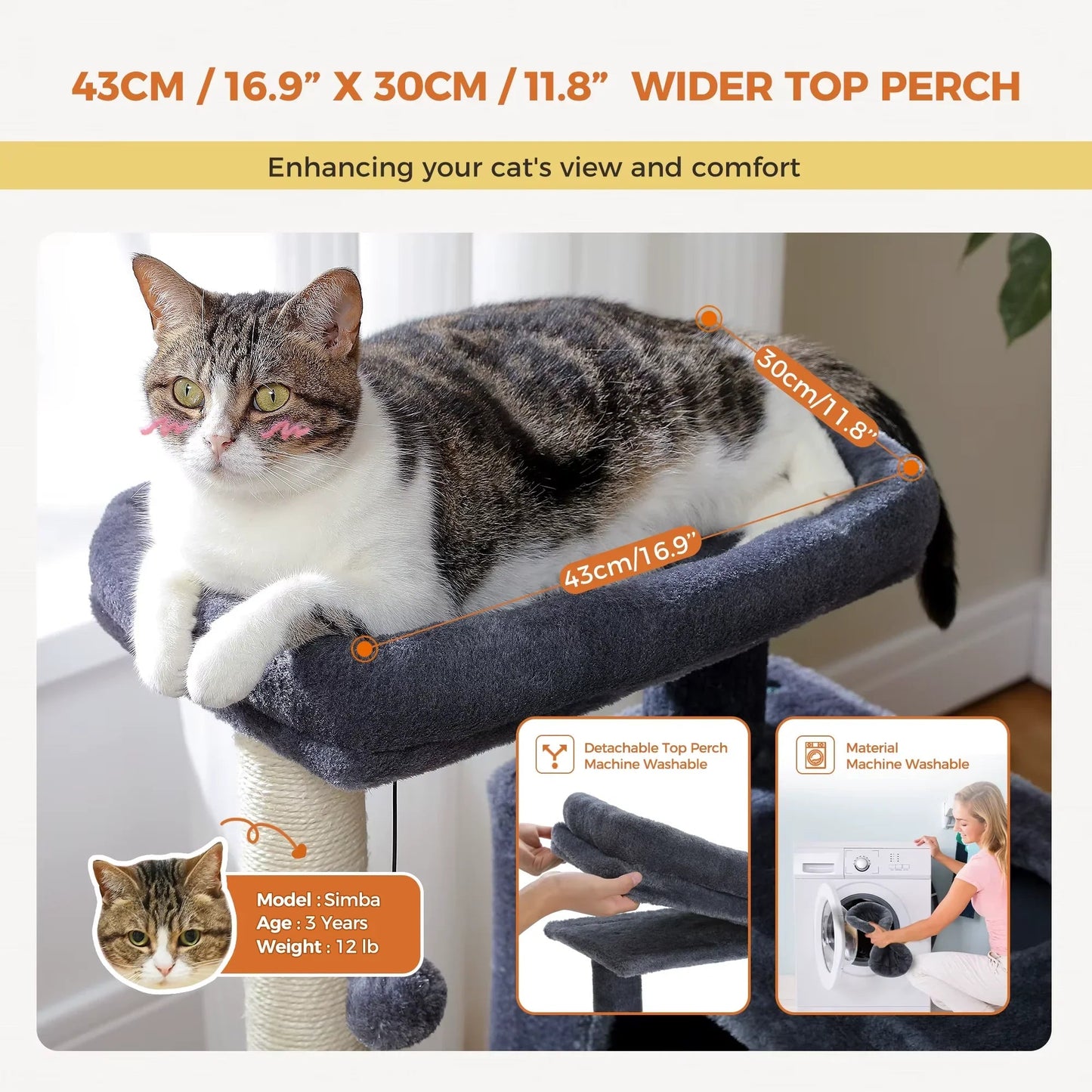 Cat Tree for Large Cats Cat Tower for Indoor - Mijn winkel