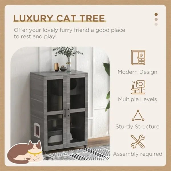 Cat Villa, Cat Apartment With Wheels - Mijn winkel