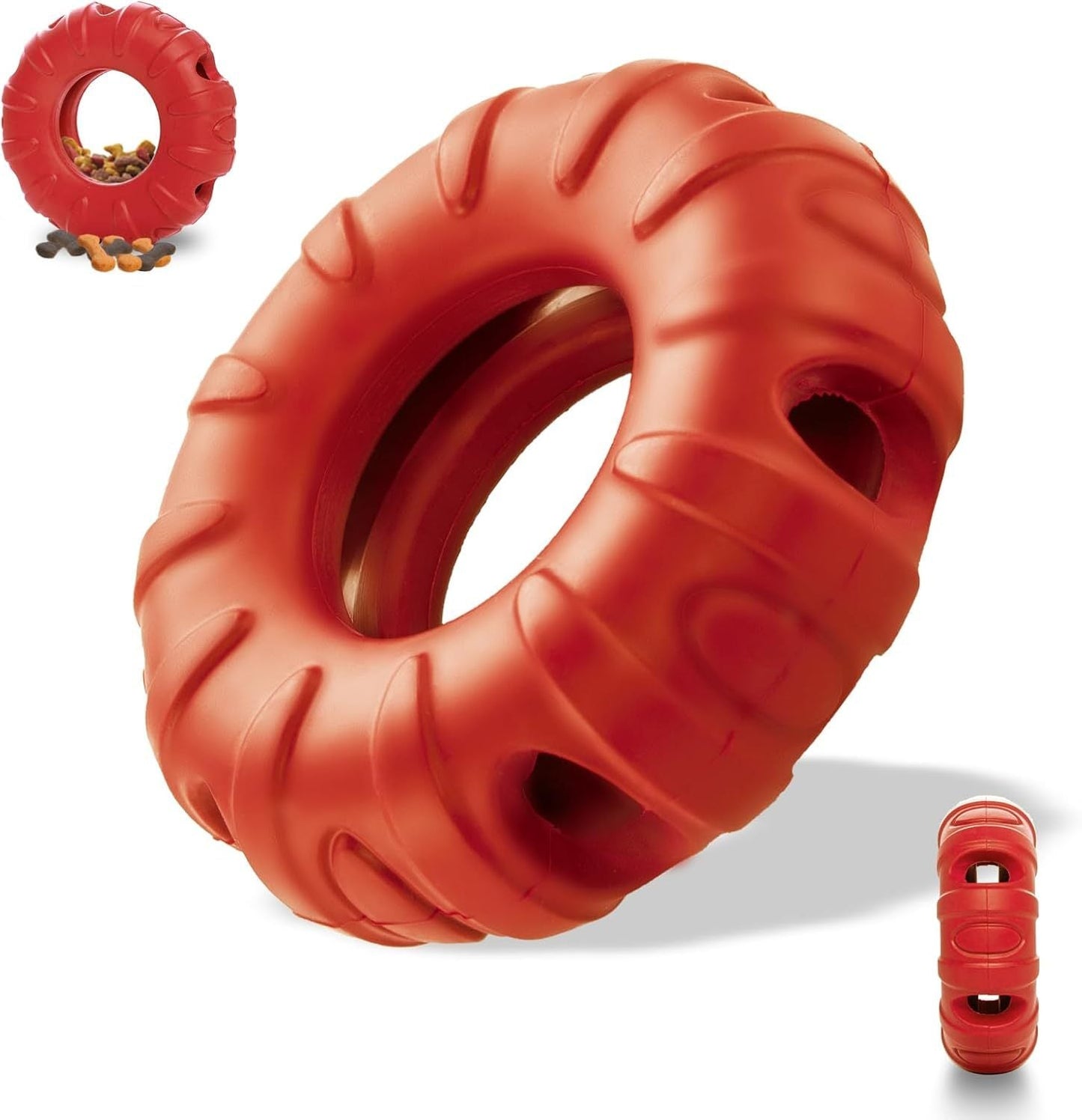 Chew Toys Puppy Tires Flavored Dog Chew Toys, Real Beef Flavor Leaky Food Toy Slow Feeder Food Treat Dispensing Toys, Dog Interactive Toys For Medium To Large Dogs - Mijn winkel