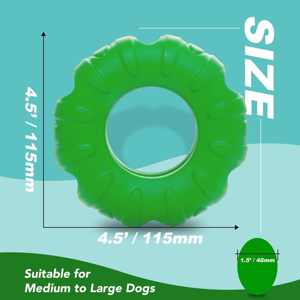 Chew Toys Puppy Tires Flavored Dog Chew Toys, Real Beef Flavor Leaky Food Toy Slow Feeder Food Treat Dispensing Toys, Dog Interactive Toys For Medium To Large Dogs - Mijn winkel