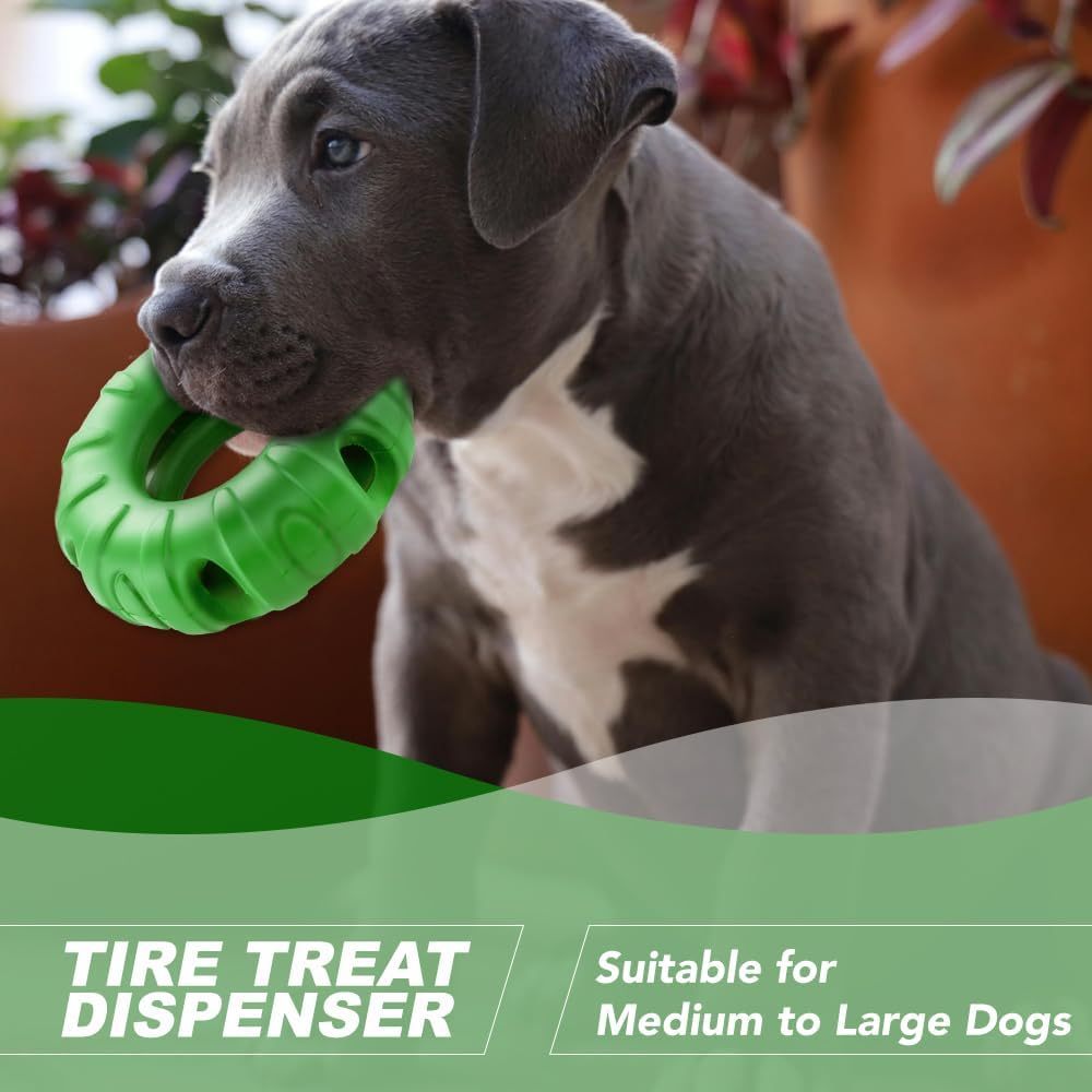 Chew Toys Puppy Tires Flavored Dog Chew Toys, Real Beef Flavor Leaky Food Toy Slow Feeder Food Treat Dispensing Toys, Dog Interactive Toys For Medium To Large Dogs - Mijn winkel