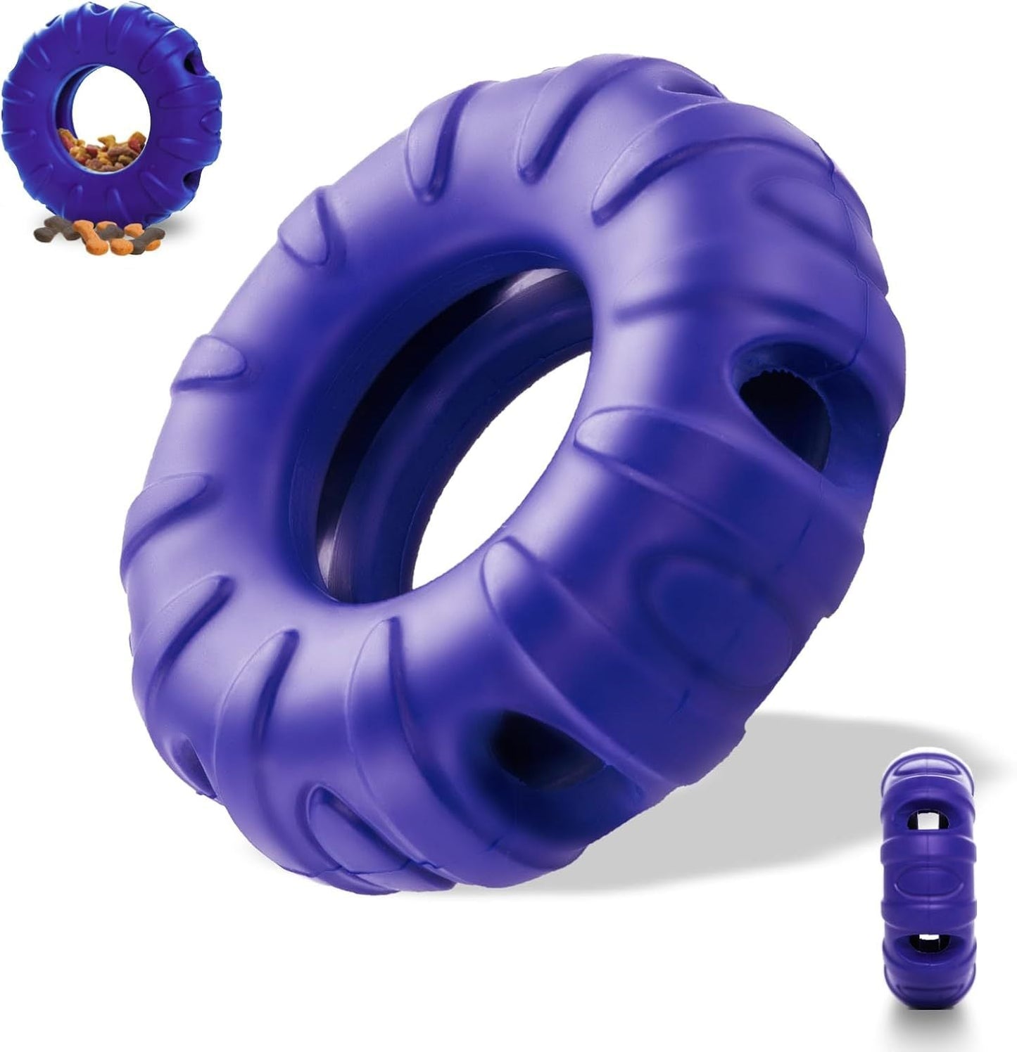 Chew Toys Puppy Tires Flavored Dog Chew Toys, Real Beef Flavor Leaky Food Toy Slow Feeder Food Treat Dispensing Toys, Dog Interactive Toys For Medium To Large Dogs - Mijn winkel