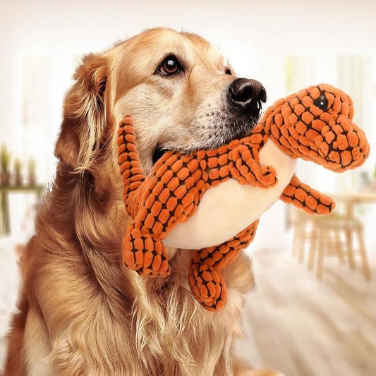 Dinosaur Pet Toys Giant Dogs Pets Interactive Dog Toys For Large Dogs Chew Toys Chihuahua Plush Stuffing Squeakers - Mijn winkel
