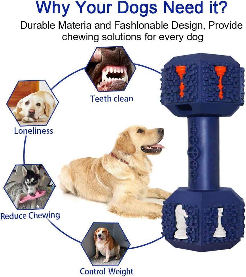 Dog Chew Toys For Aggressive Chewers Food Grade Non Toxic Dental Pet Toy Tough Durable Indestructible Dog Toys For Medium Large Dogs - Mijn winkel