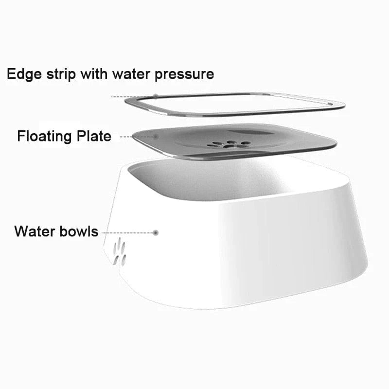 Dog Drinking Water Bowl with Floating Design - Non - Wetting, Non - Skid, Large Capacity - Mijn winkel