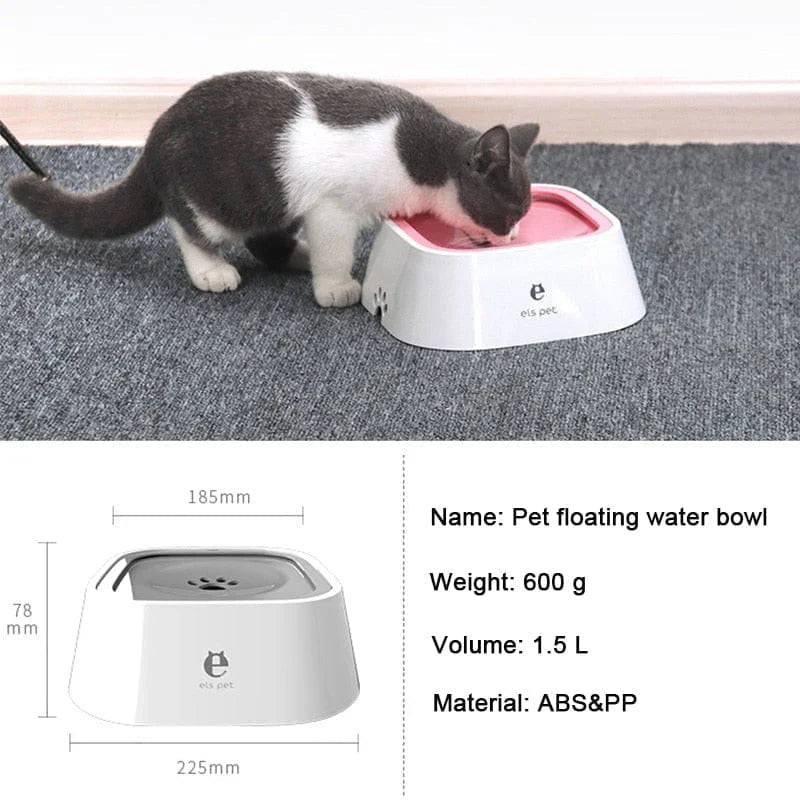 Dog Drinking Water Bowl with Floating Design - Non - Wetting, Non - Skid, Large Capacity - Mijn winkel