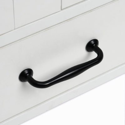 Dog Feeding Station, Dog Food Storage Cabinet With Hidden Dog Bowls, Adjustable Panel, Hooks, For Medium Sized Dogs, White - Mijn winkel