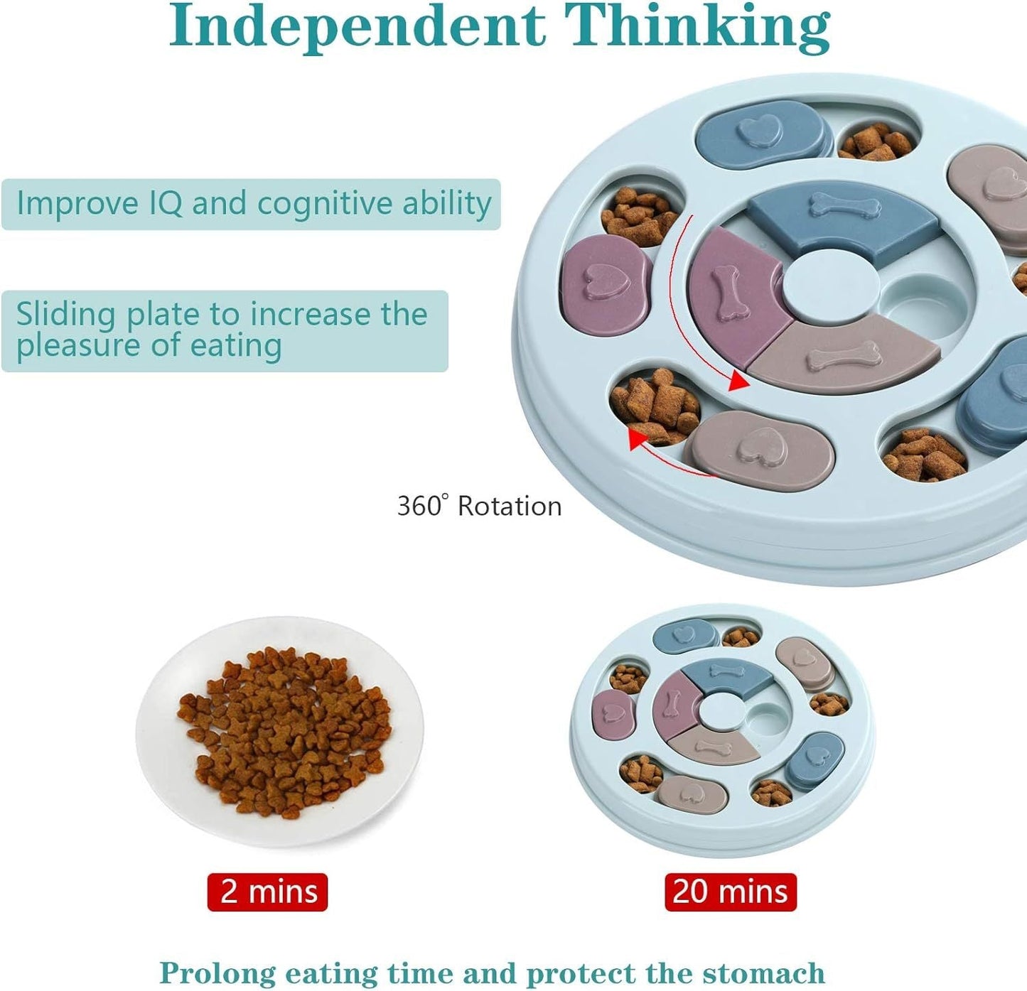Dog Puzzle Toys Dogs Food Puzzle Feeder Toys For IQ Training Mental Enrichment Dog Treat Puzzle - Mijn winkel