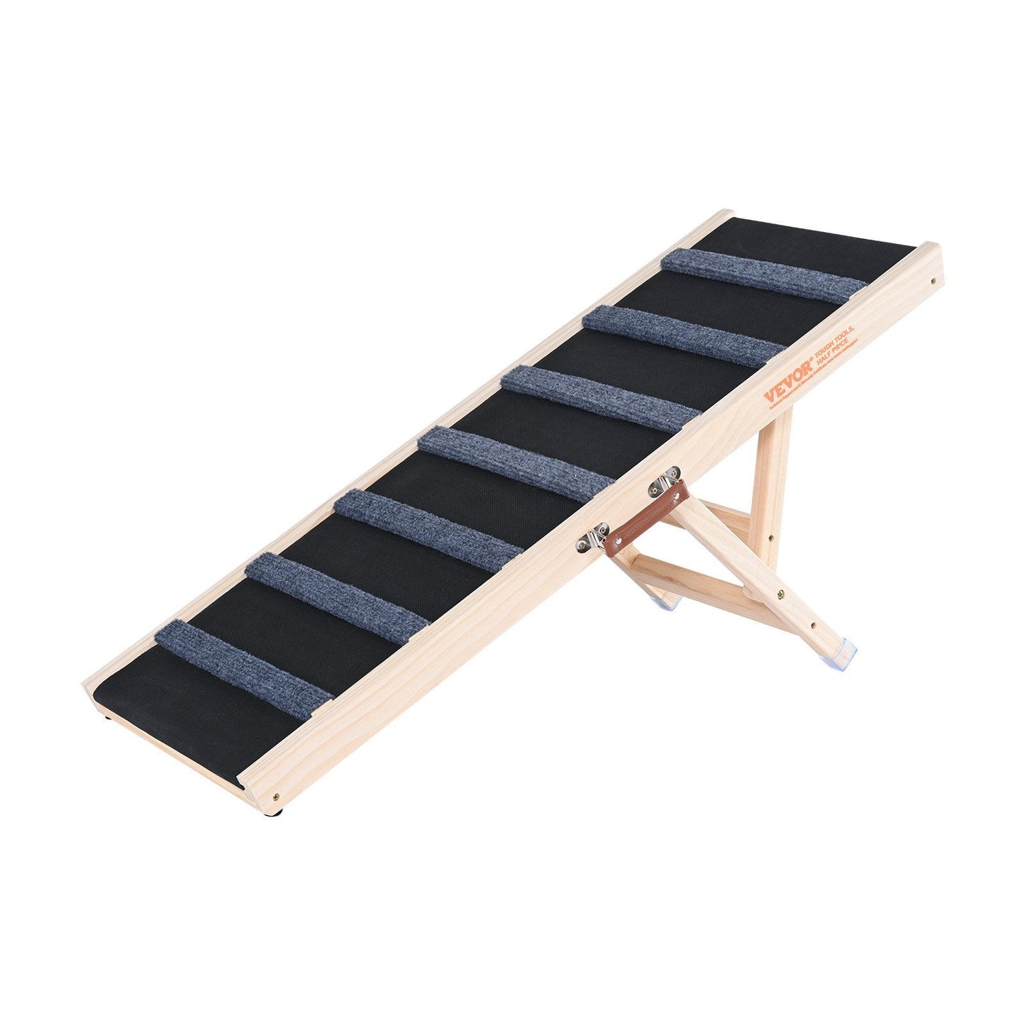 Dog Ramp, Folding Pet Ramp For Bed, Adjustable Dog Ramp For Small, Large, Old Dogs Cats, Wooden Pet Ramp With 39.3Long Ramp, Adjustable From Suitable For Couch, Sofa, Car - Mijn winkel