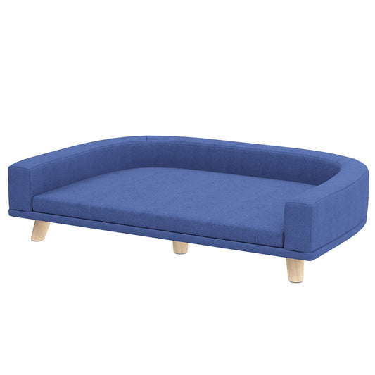 Dog Sofa Couch Bed With Washable Cushion For Large Dogs, Cats, Blue - Mijn winkel