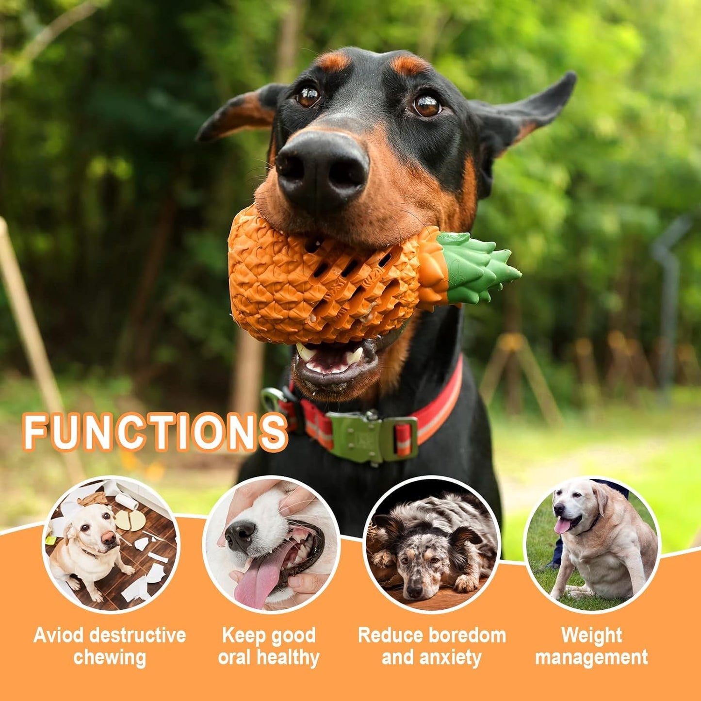 Dog Toys For Dogs Pineapple Dog Chew Toys For Aggressive Chewers Indestructible Dog Toys For Aggressive Chewers Dog Toys For Aggressive Chewers - Mijn winkel