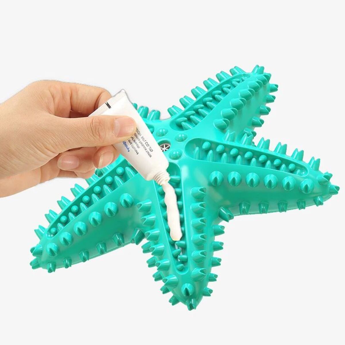 Dog Toys For Large Dogs Tooth Cleaning Chew Funny Interactive Training Starfish Toy Accessories Squeaky Toys TPR Toys - Mijn winkel