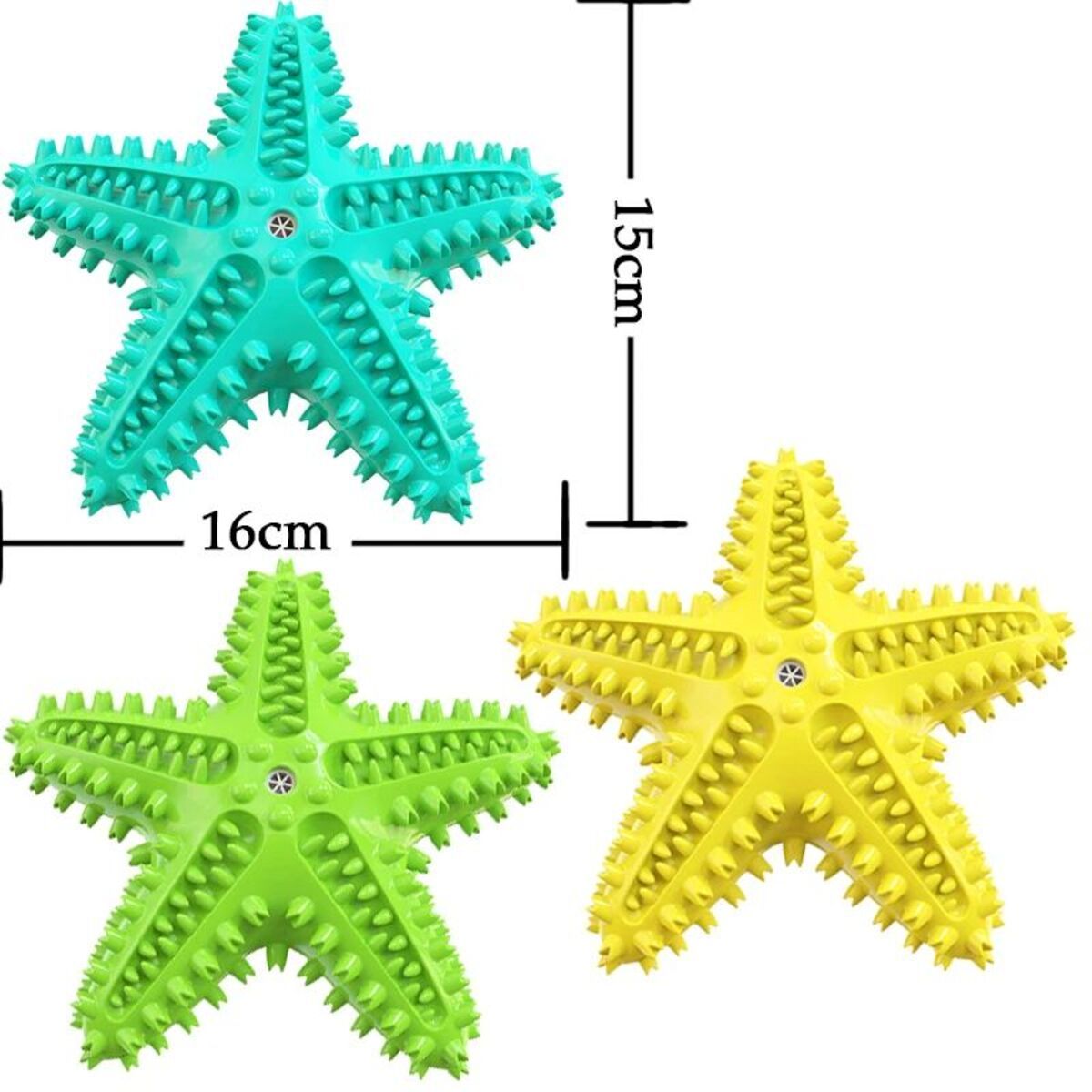 Dog Toys For Large Dogs Tooth Cleaning Chew Funny Interactive Training Starfish Toy Accessories Squeaky Toys TPR Toys - Mijn winkel