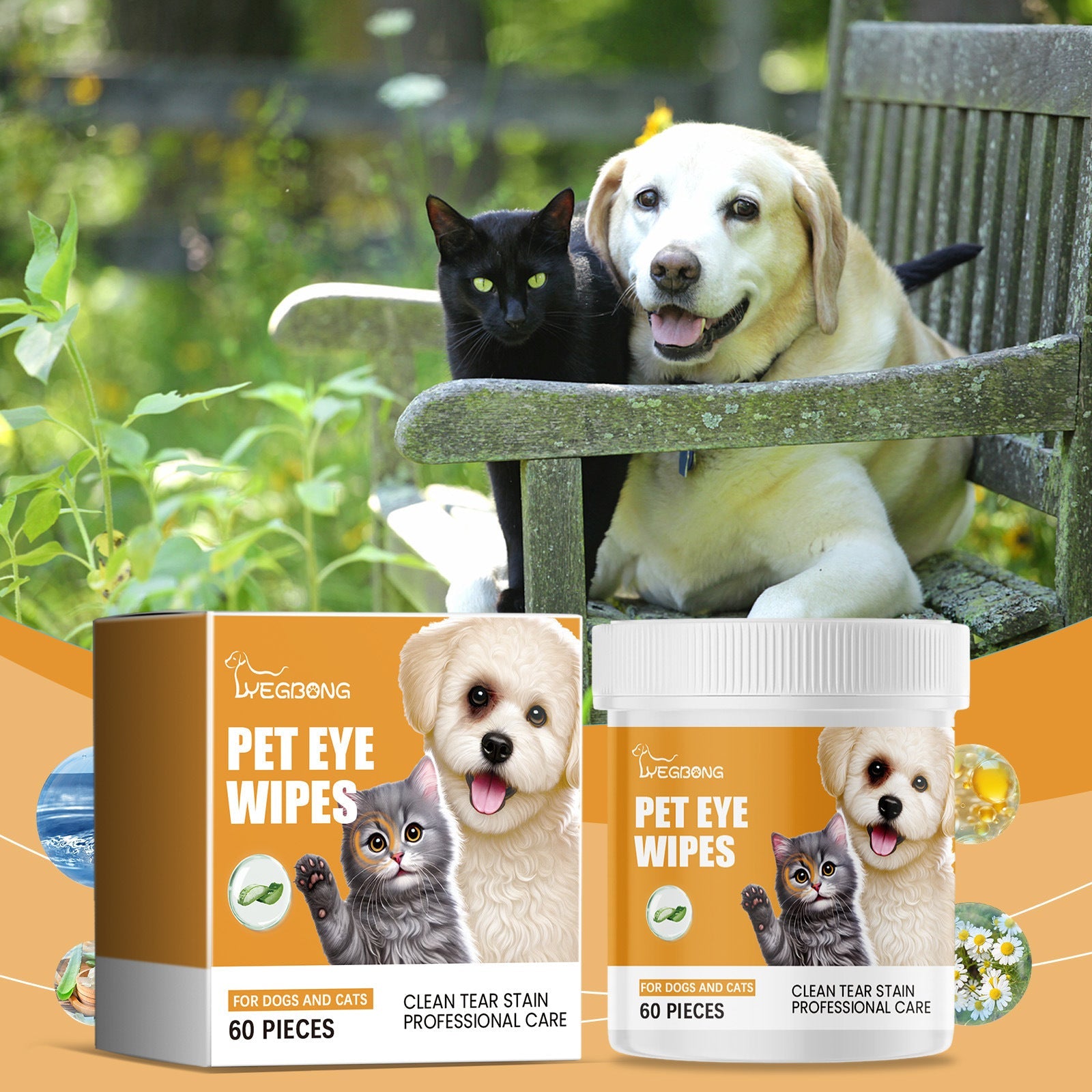 Dogs And Cats Eyes Wet Wipes For Dogs To Remove Tears - Mijn winkel