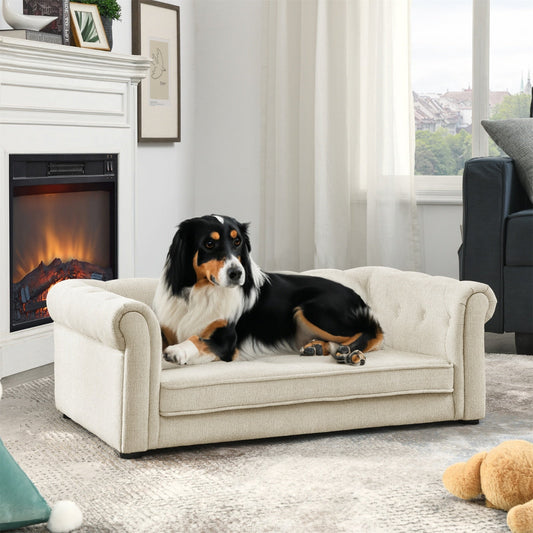 Elegant Rectangle Pet Bed For Medium And Large Dogs, Durable Elevated Dog Sofa Bed, Comfortable Dog - Mijn winkel