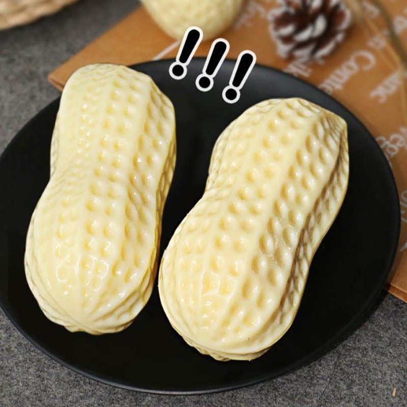 Funny Pet Dog Squeaky Toys For Small Middle Dogs Bite Resistant Puppy Cat Dogs Toys Pets Rubber Peanut Clean Tooth Chew Toy - Mijn winkel