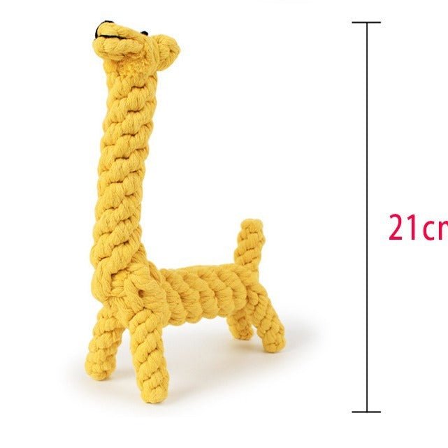 Giraffe Bite Resistant Pet Dog Chew Toys For Small Dogs Cleaning Teeth Puppy Dog Rope Knot Ball Toy Playing Animals Dogs Toys Pets - Mijn winkel
